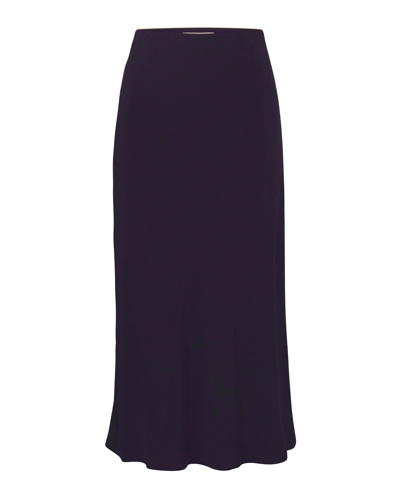 The Rey Bias-Cut Midi Skirt - Navy