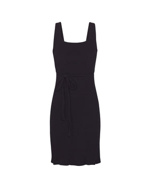 The Square-Neck Open Tie-Back Dress