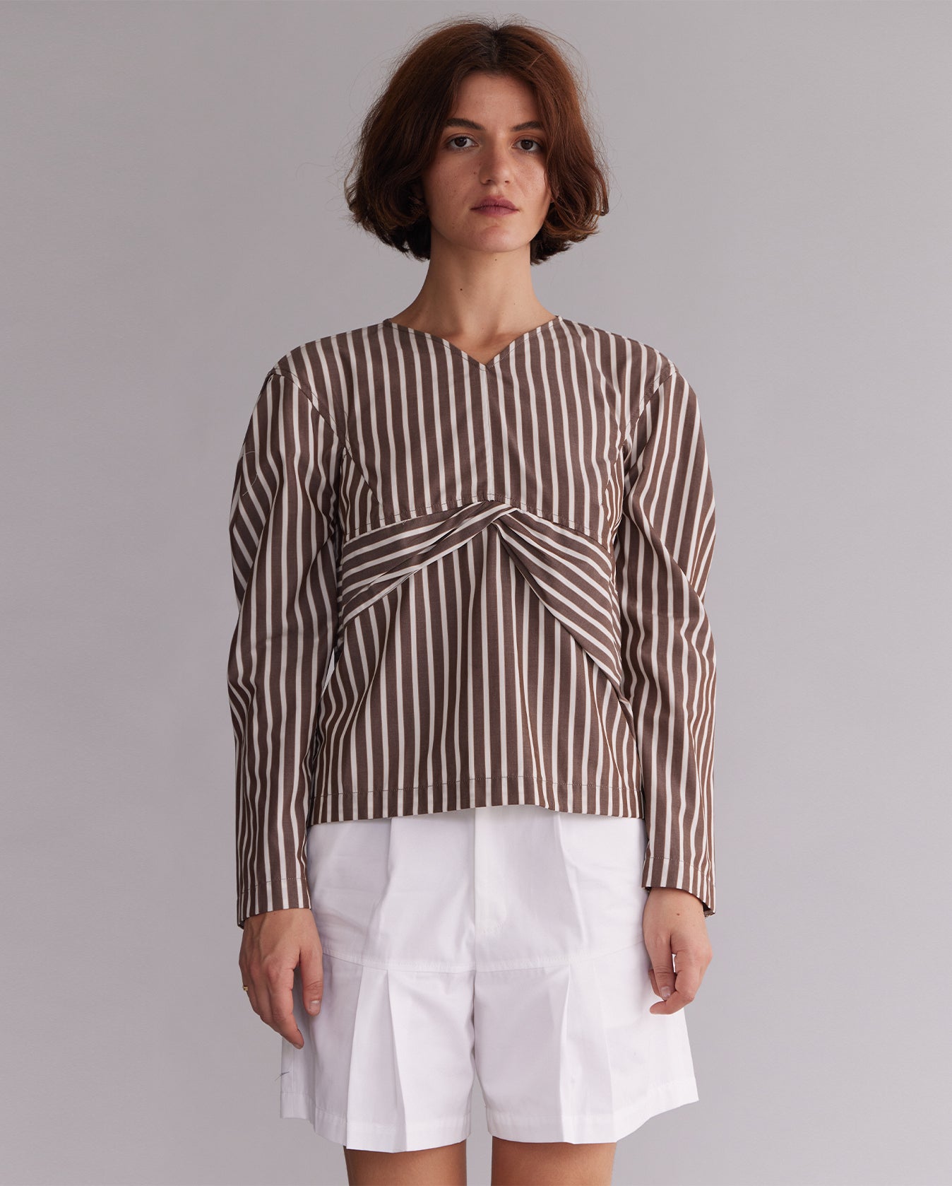 Octavia Top - Brunette Stripe
