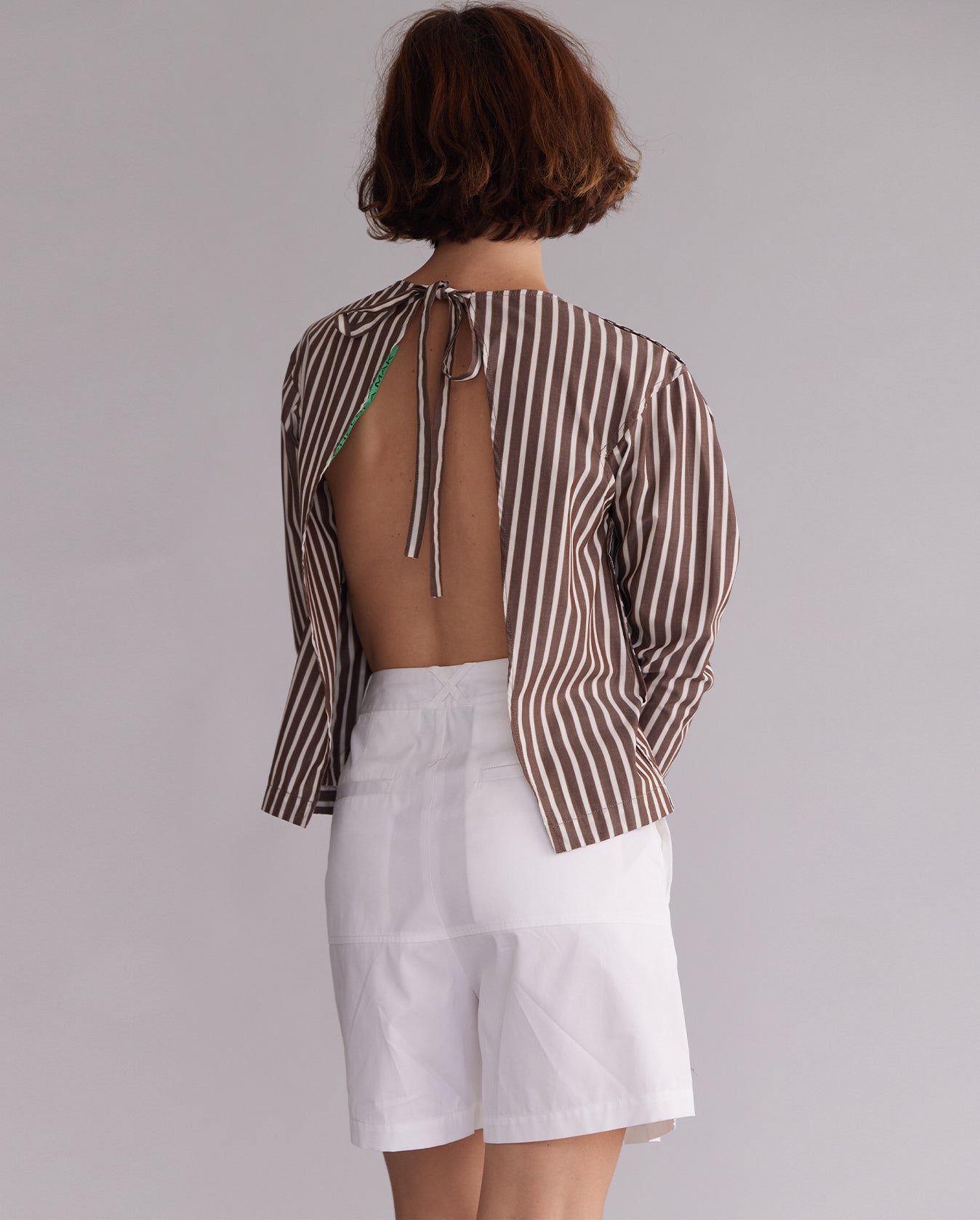 Octavia Top - Brunette Stripe