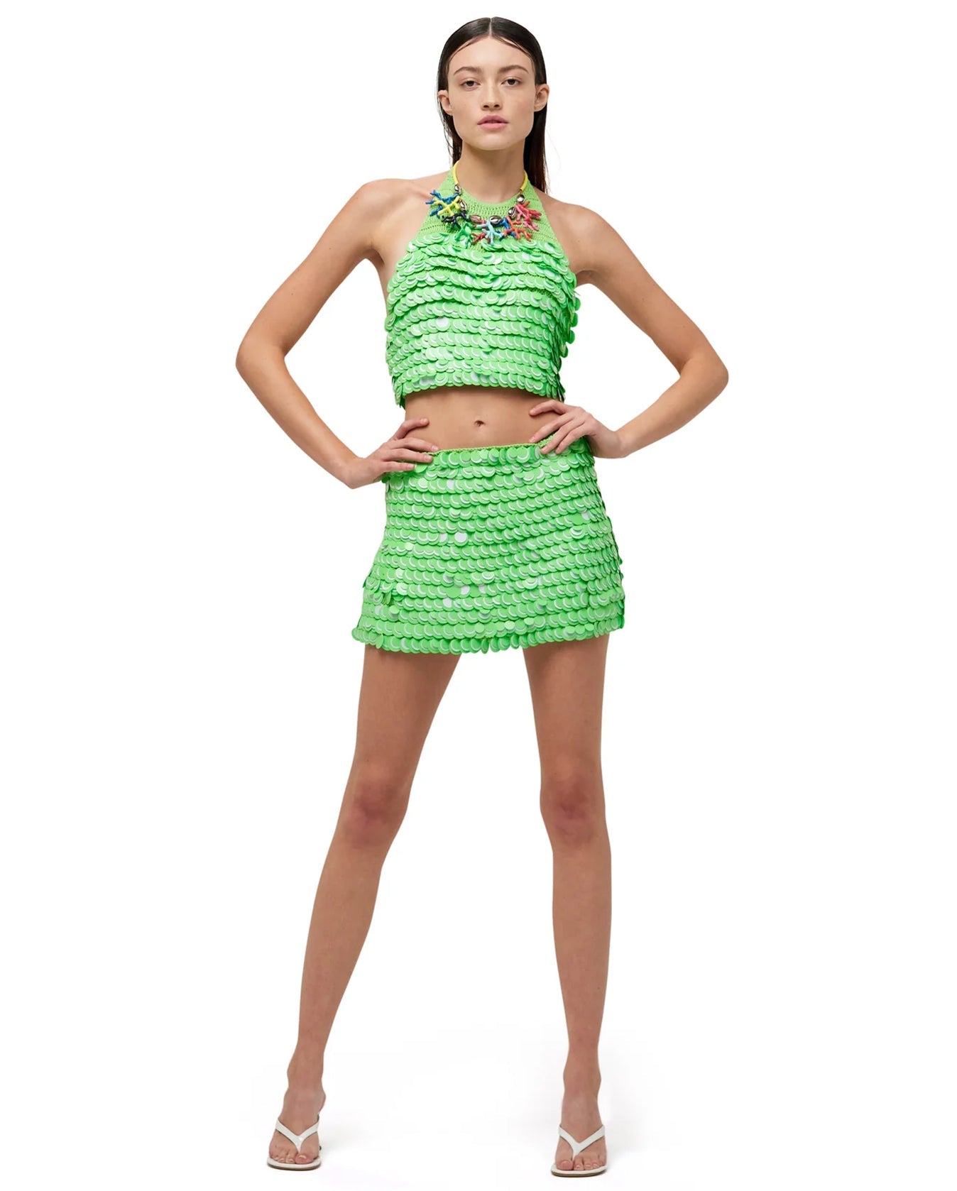 Candy Sequin Top - Happy Green