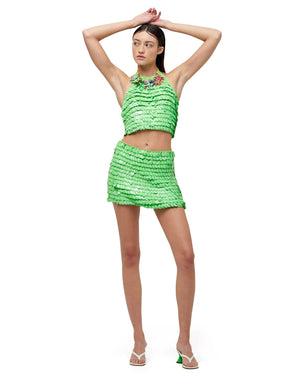 Candy Sequin Top - Happy Green