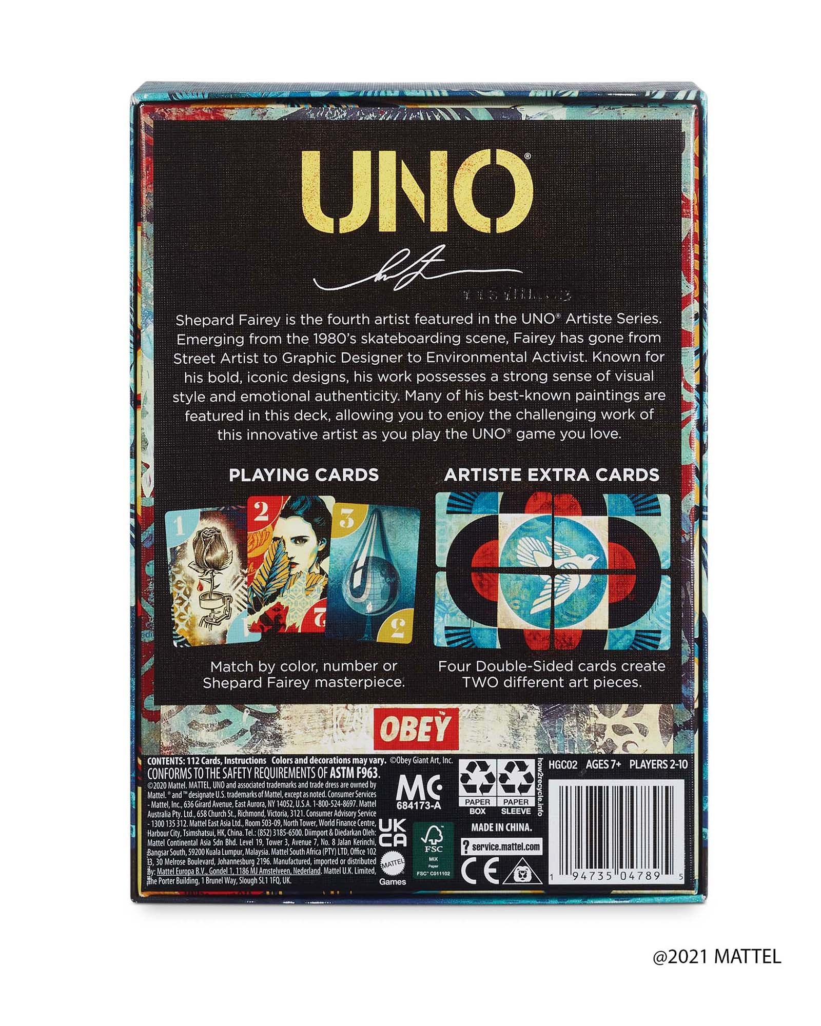 Shepard Fairey x UNO Artiste