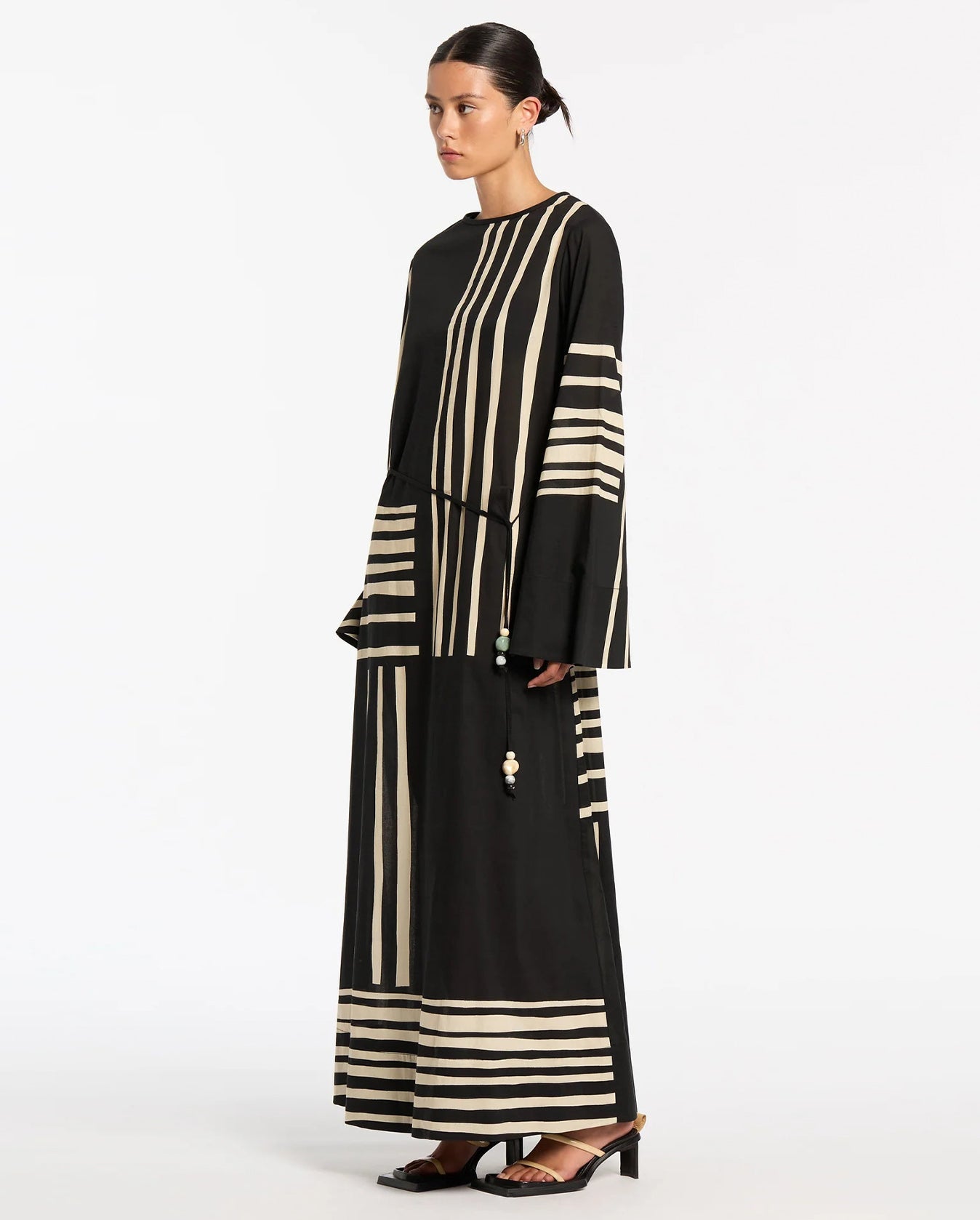 Linocut Open Maxi Dress - Ligne