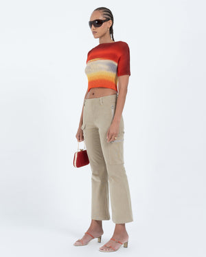 Waffle Pleat Tee - Mirage