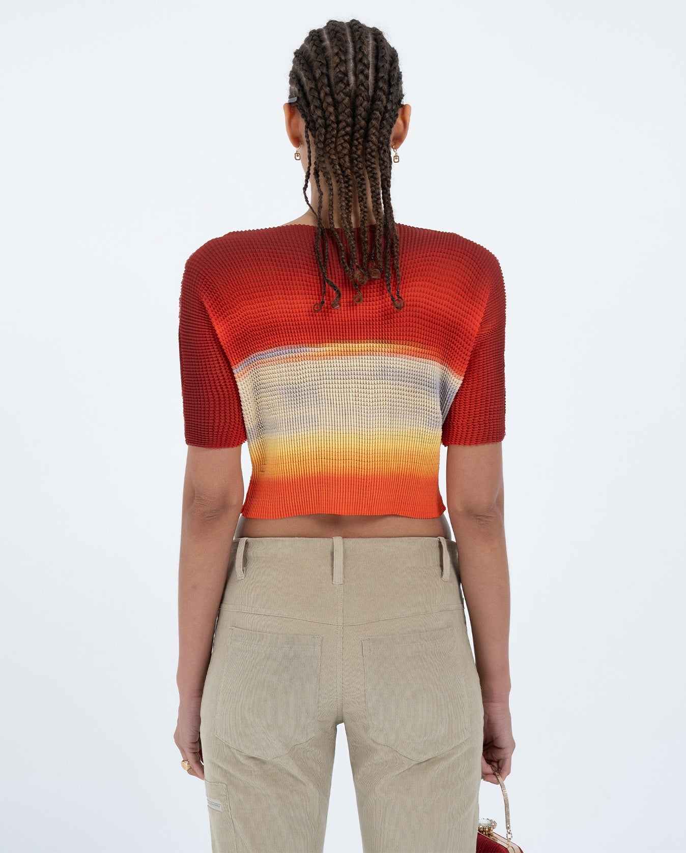 Waffle Pleat Tee - Mirage
