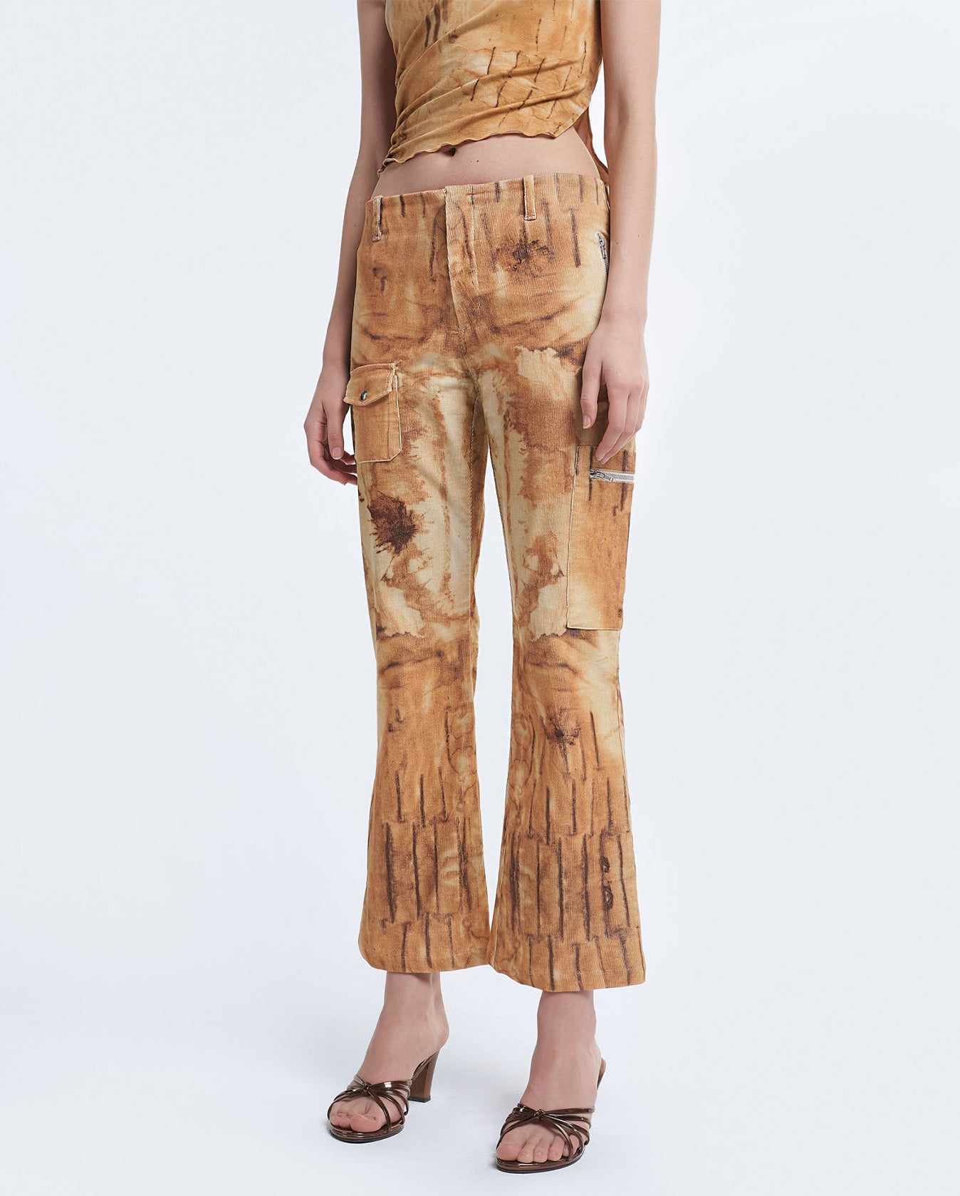 Flared Utility Pant - Rust