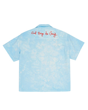 Flower Tie Dye Bowler Shirt